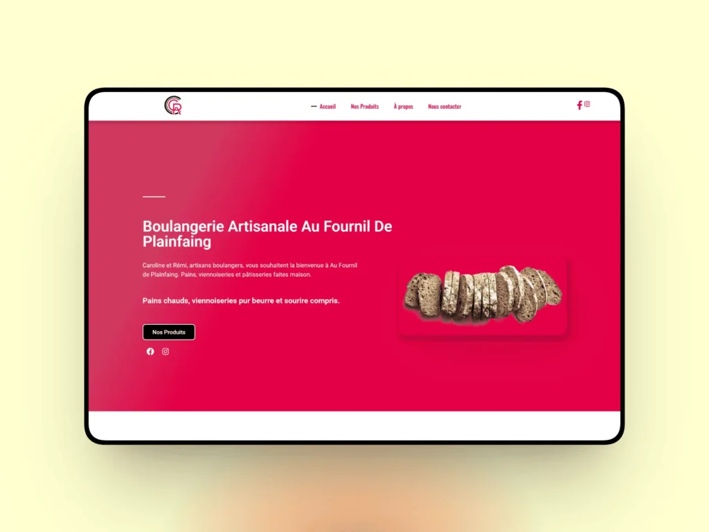 au fournil de plainfaing.fr mars 2026 site vitrine